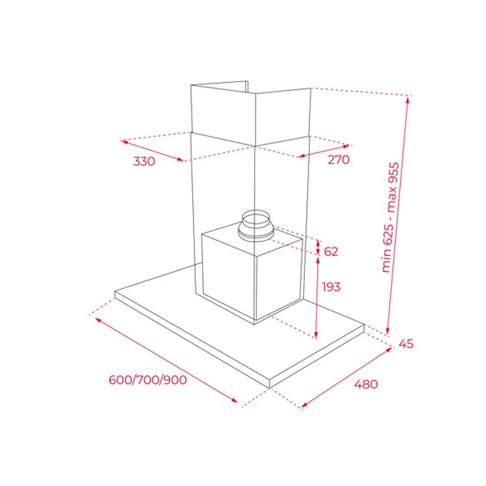 Campana DSH 986 BK - Imagen 3