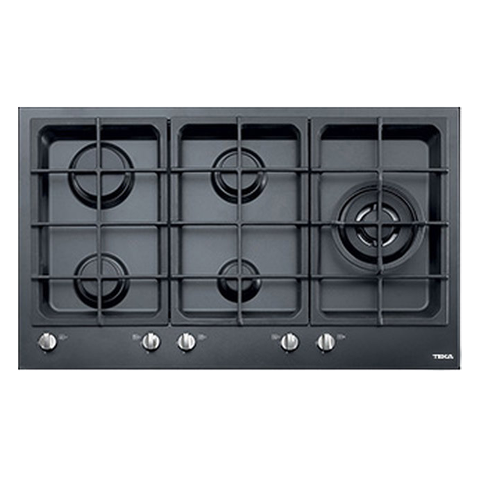 Encimera-Color-Negro-de-5-quemadores-y-superficie-de-acero-pintado-1